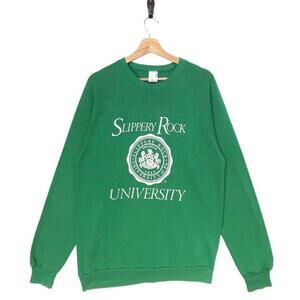 80s Slippery Rock University Pennsylvania Spellout Sweatshirt